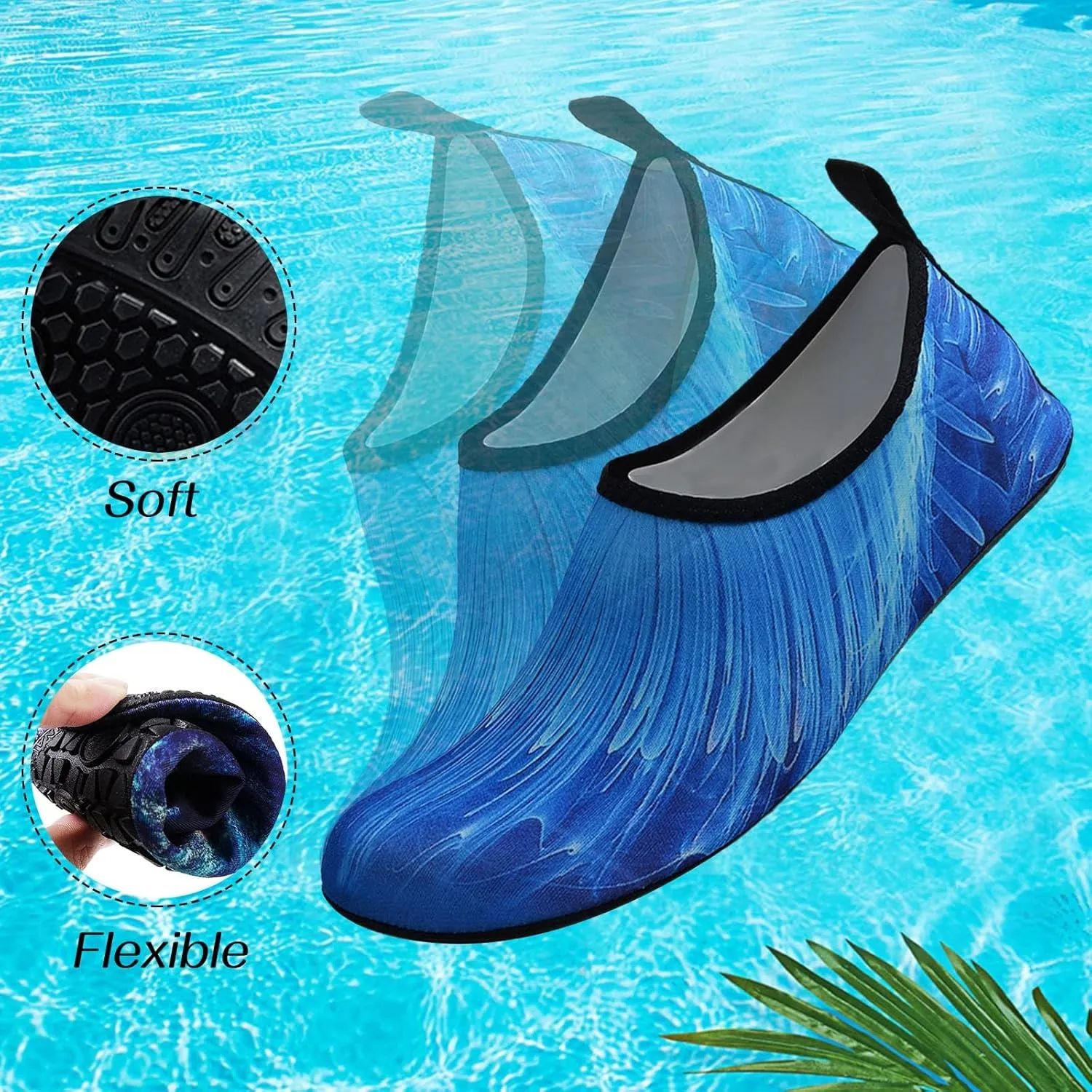 Water Shoes Mens Womens Barefoot Quick Dry Aqua Swim Beach Pool Surf Hiking Kayaking Diving Yoga Outdoor Sports Breathable