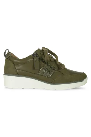 Wedge heel Sneaker | KHAKI | TUCSON ZZ