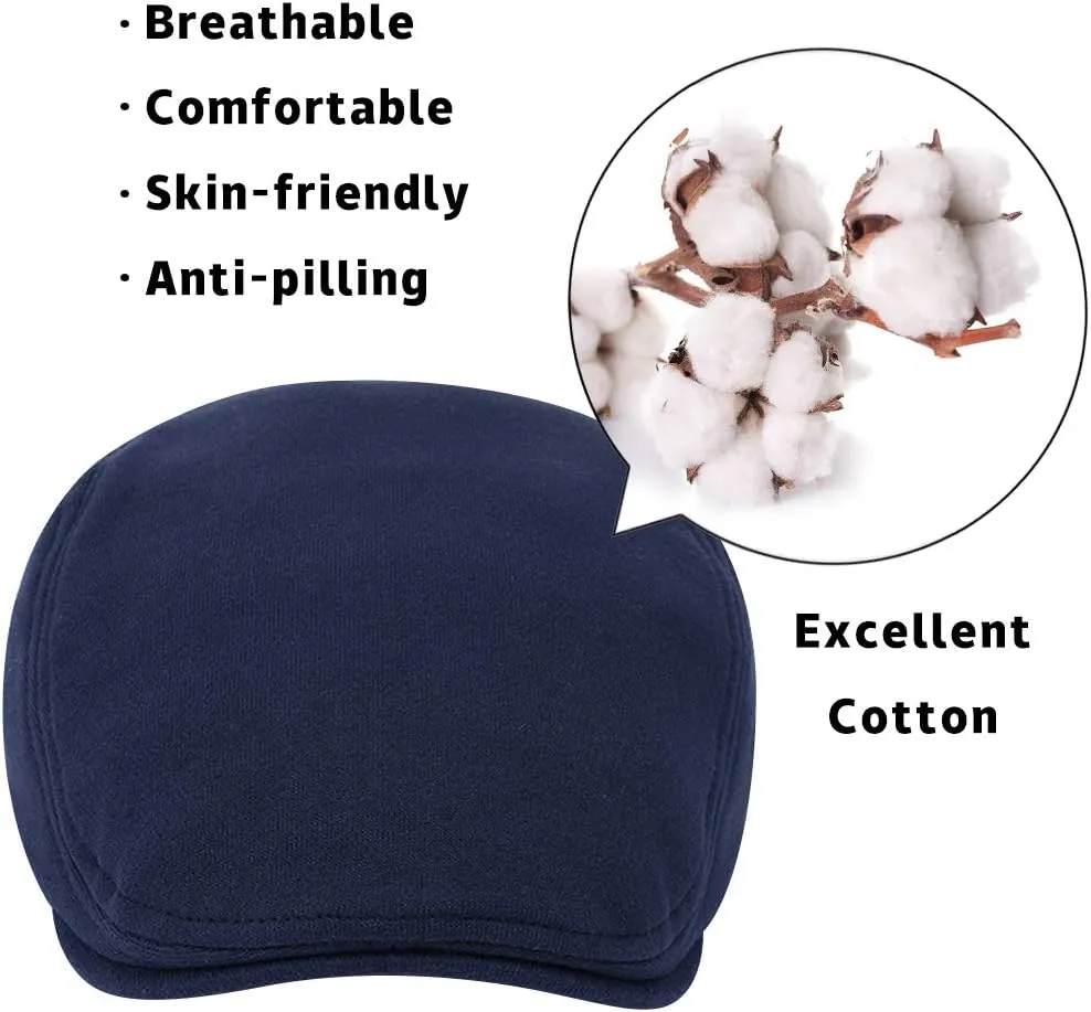 WETOO Men's Flat Cap Gatsby Newsboy Lvy Irish Hats Driving Cabbie Hunting Cap