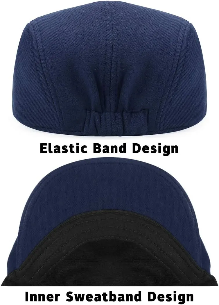 WETOO Men's Flat Cap Gatsby Newsboy Lvy Irish Hats Driving Cabbie Hunting Cap
