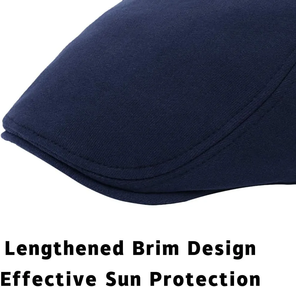 WETOO Men's Flat Cap Gatsby Newsboy Lvy Irish Hats Driving Cabbie Hunting Cap