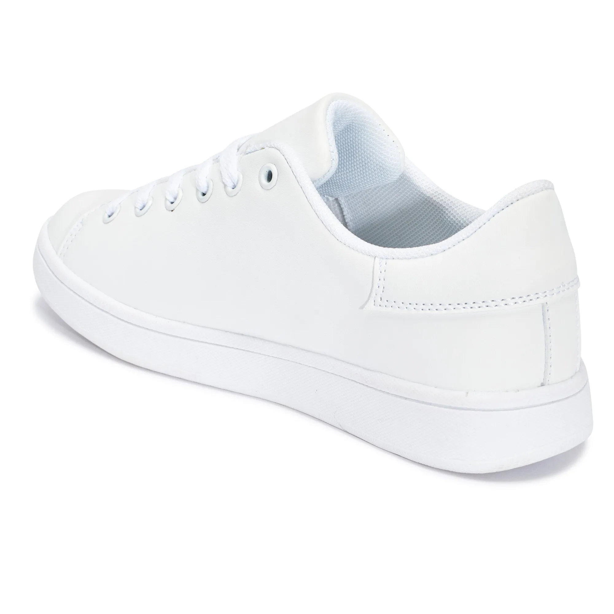 White Floral Lace Up Trainer