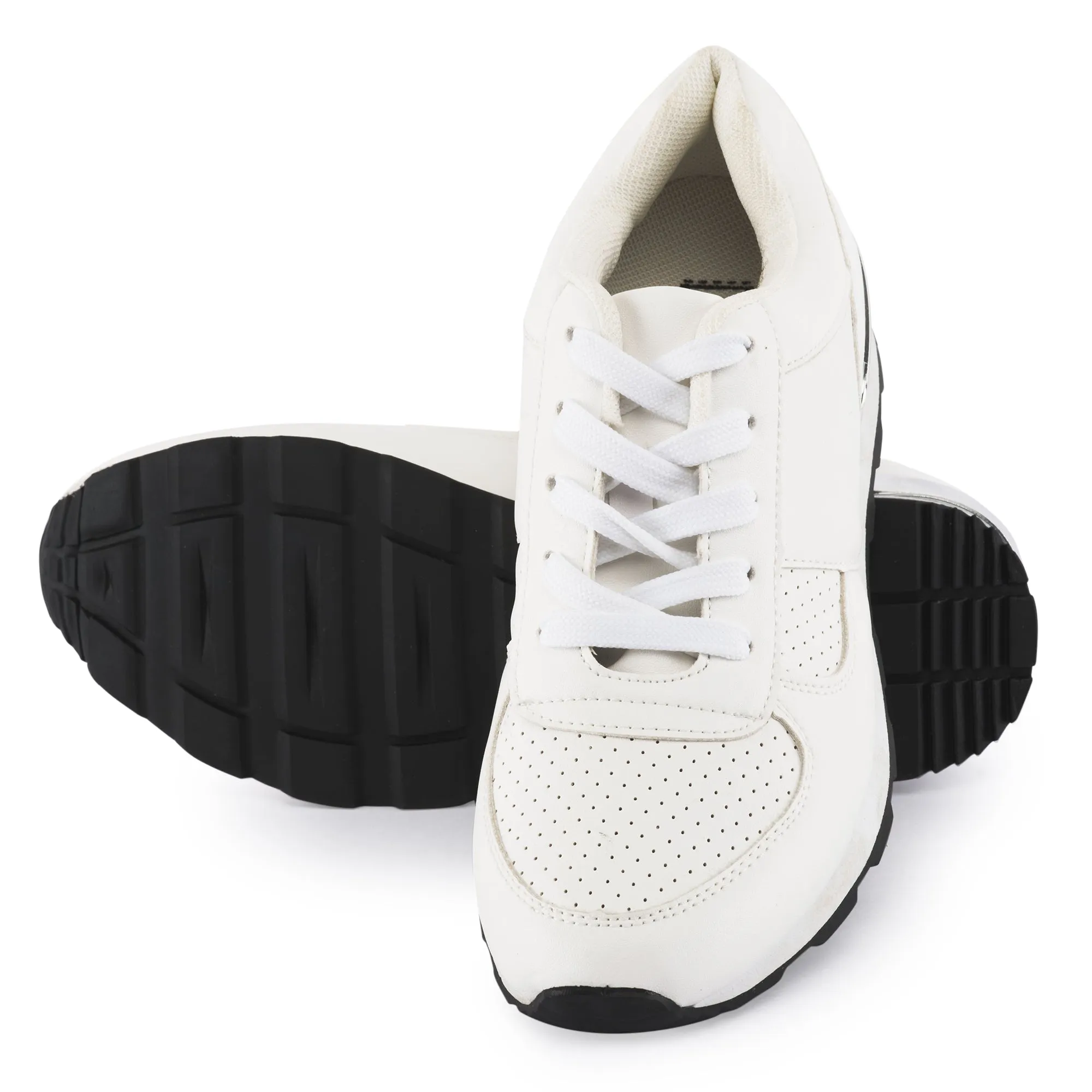 White Lace Up Trainer