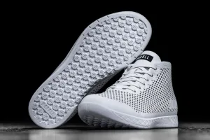 WHITE LEATHER MID TRAINER (WOMEN'S)