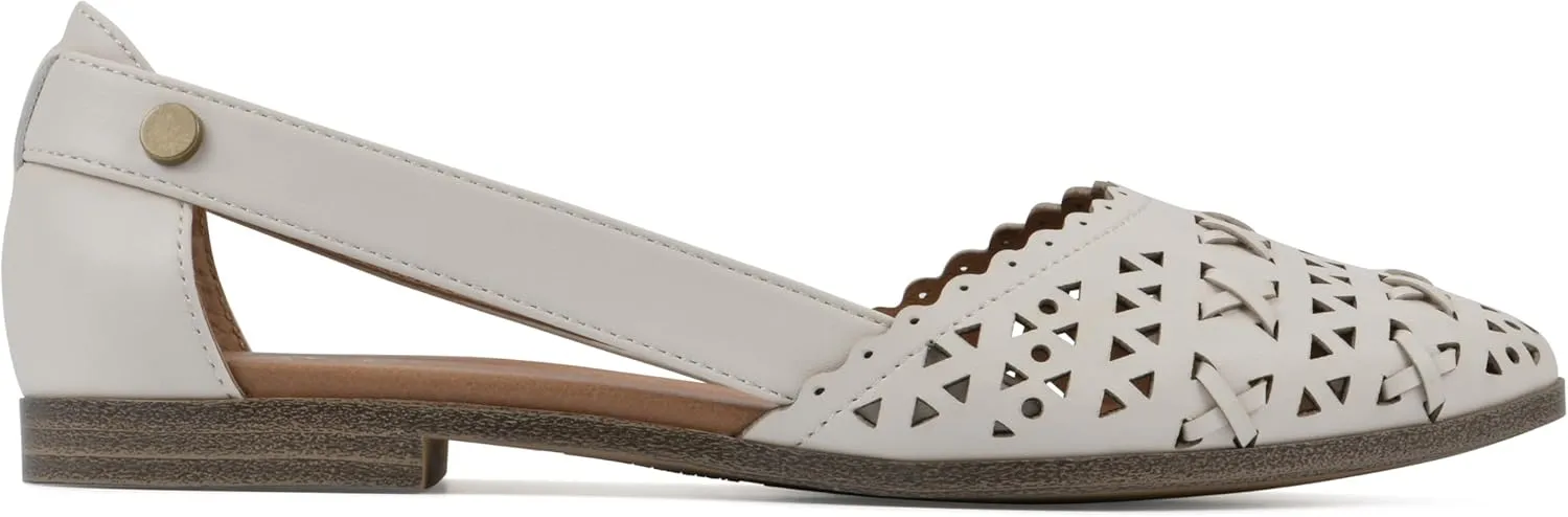 WHITE MOUNTAIN Women's Nobler Open Ballet Flat