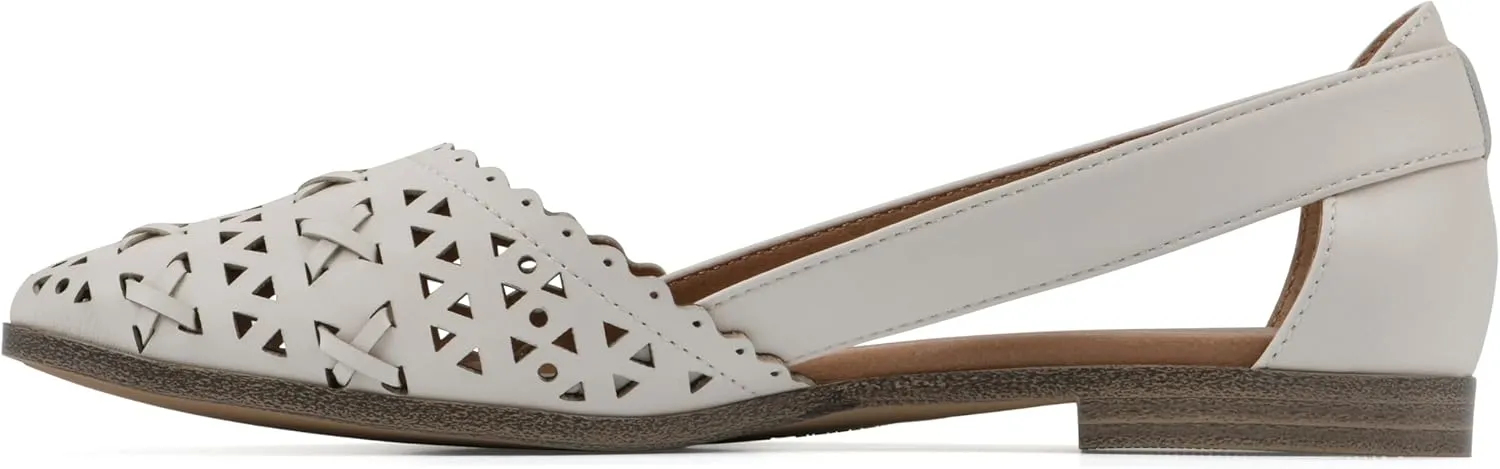 WHITE MOUNTAIN Women's Nobler Open Ballet Flat