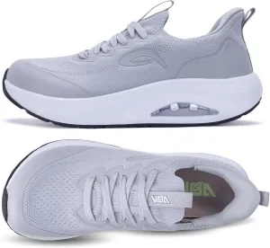 Wide Toe Box Arch Support Walking Shoes for Men | Orthotic Plantar Fasciitis Tennis Sneakers | Slip On Athletic Running Shoes