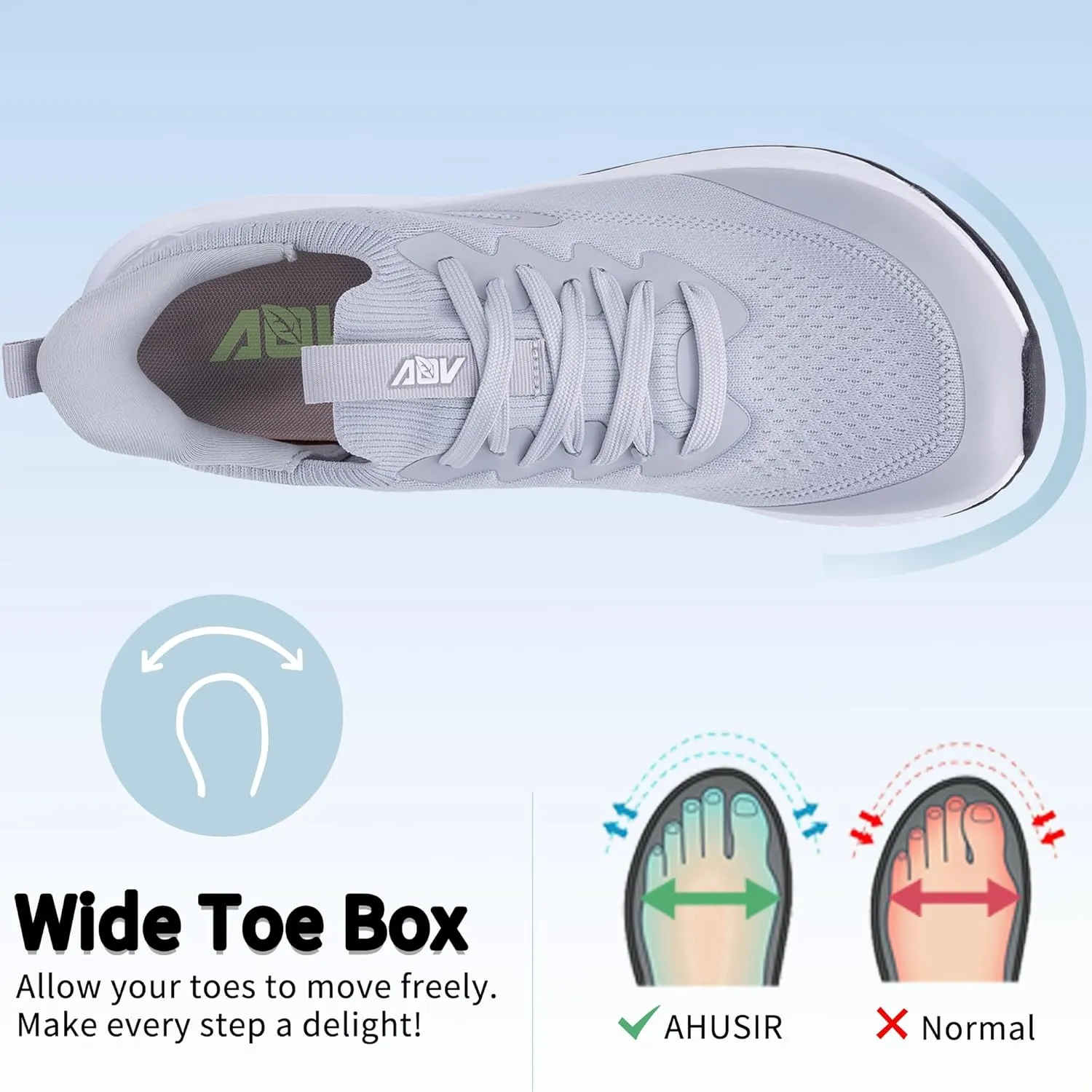 Wide Toe Box Arch Support Walking Shoes for Men | Orthotic Plantar Fasciitis Tennis Sneakers | Slip On Athletic Running Shoes