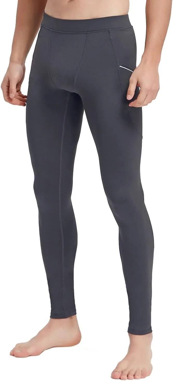 Willit Men's Active Yoga Leggings Pants Running Dance Tights with Pockets Cycling Workout Pants Quick Dry