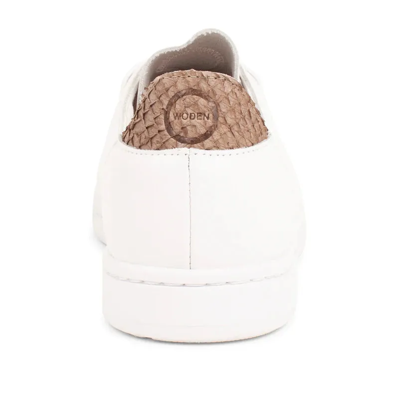 Woden Jane White Leather Sneaker