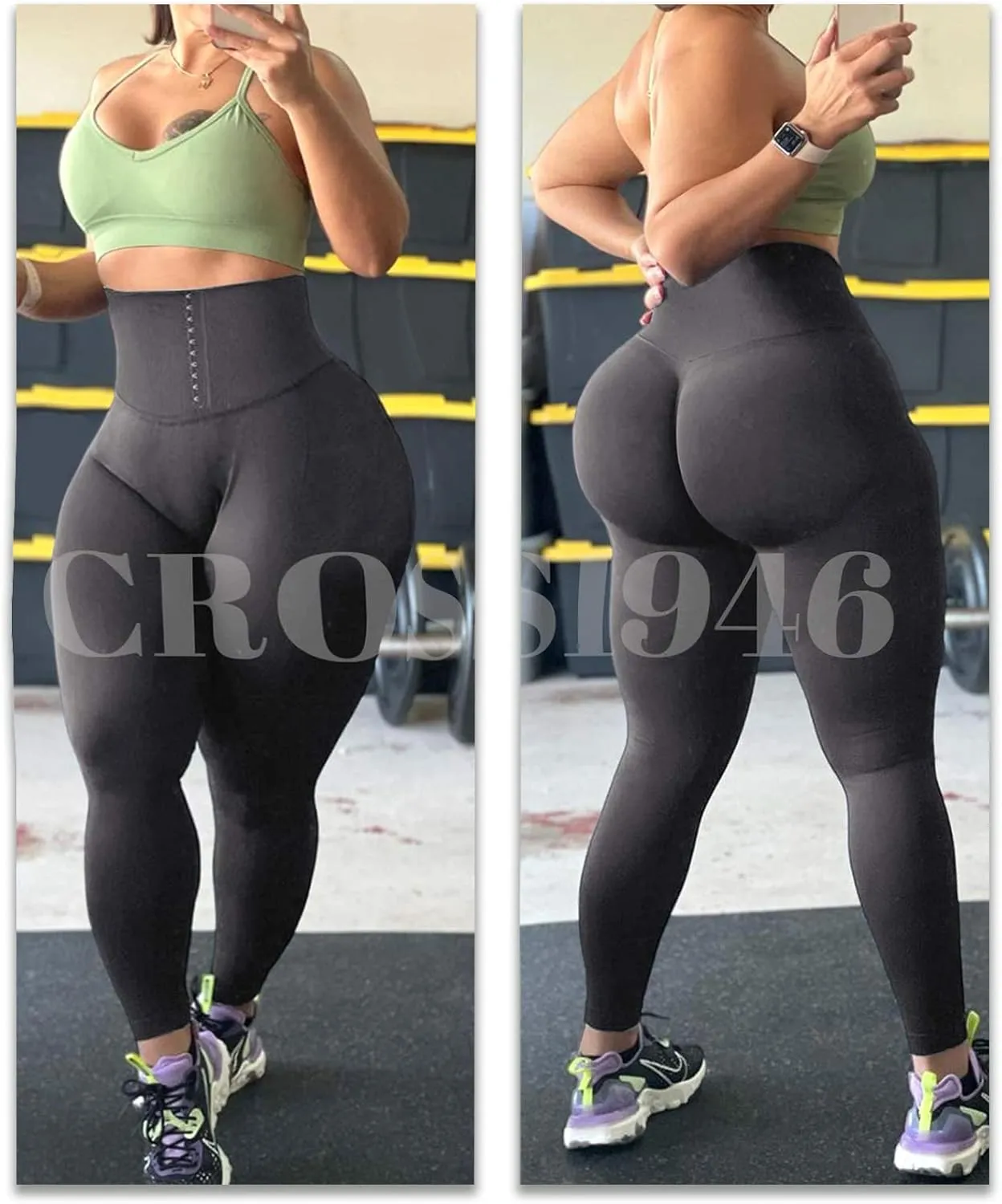 Women Scrunch Butt Lifting Workout Leggings High Waisted Tummy Compression Seamless Yoga Pants Gym Athletic Tights