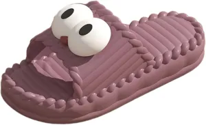 Women’s Bow Polka Dots Slippers Sandals Summer Puppy Dog Bear Flat Cute Slides Cushioned Home Beach Outdoor Shower Shoes