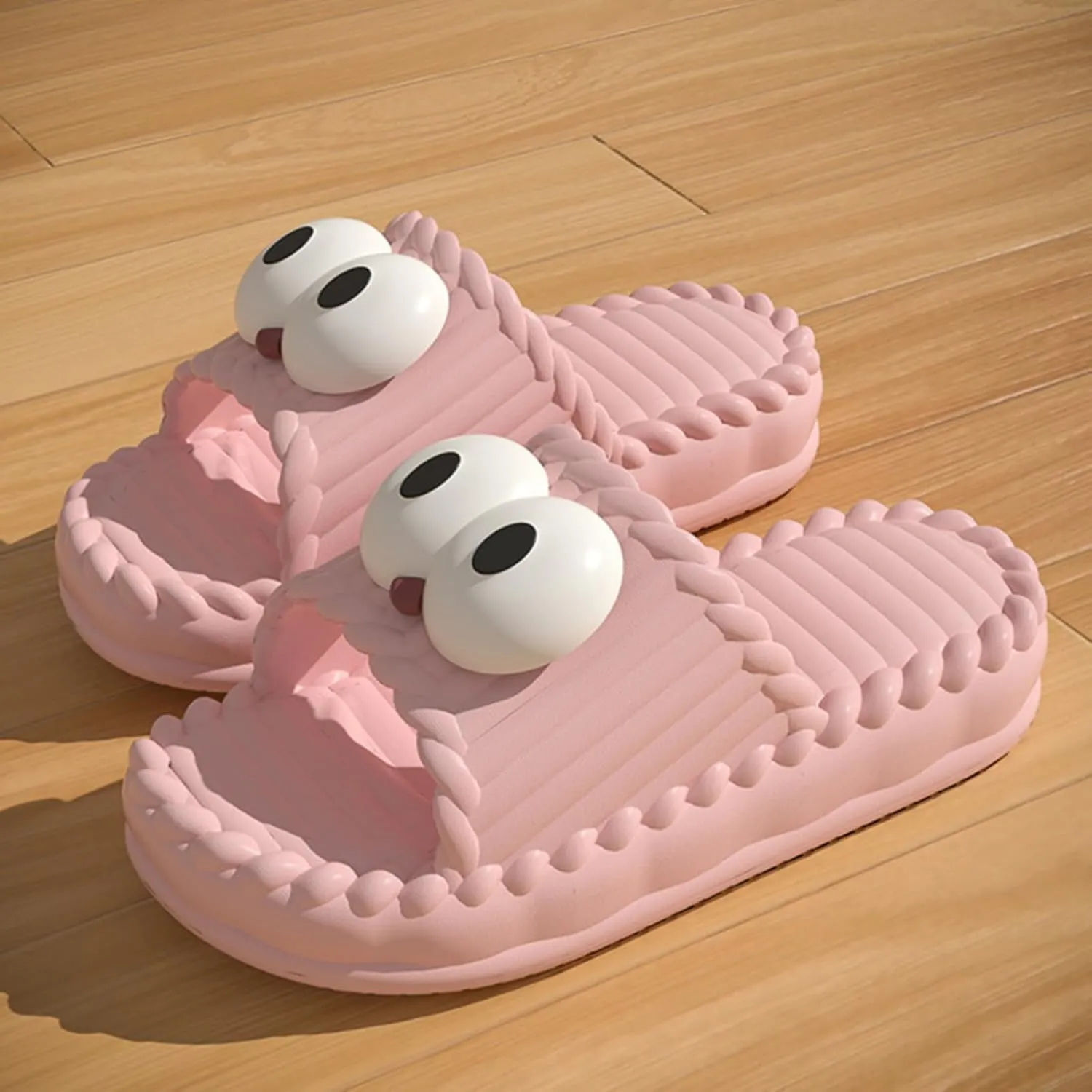 Women’s Bow Polka Dots Slippers Sandals Summer Puppy Dog Bear Flat Cute Slides Cushioned Home Beach Outdoor Shower Shoes