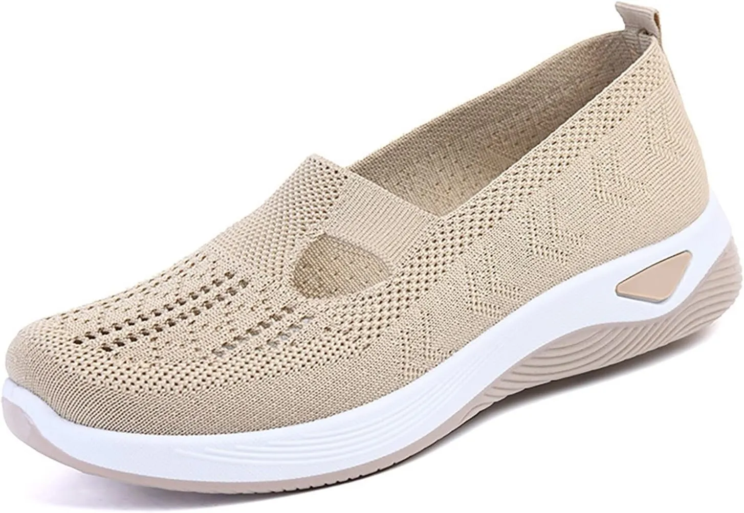 Women'S Breathable Soft Shoes Hands Free Slip On Arch Support Sneakers Walking Foam Go Running Shoes