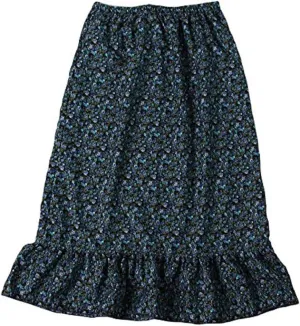 Women's Calico Pioneer Peasant Costume Skirt (Choose Color and Size)