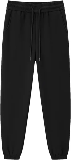 Women's Cuffed Fleece Sweatpants - Thickened Warmth & Elastic Comfort