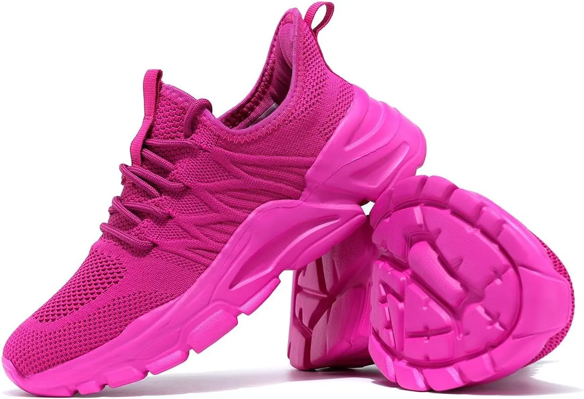Womens Ladies Walking Tennis Shoes Slip on Lightweight Casual Running Sneakers Soft Sole Comfortable Trainers