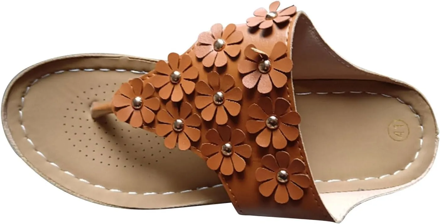 Women's New Summer Floral Wedge Flip-flops