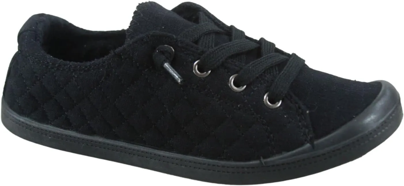 Women’s Slip-On Sneaker Fashion Low Top Casual Shoes Lace up Classic Walking Shoes