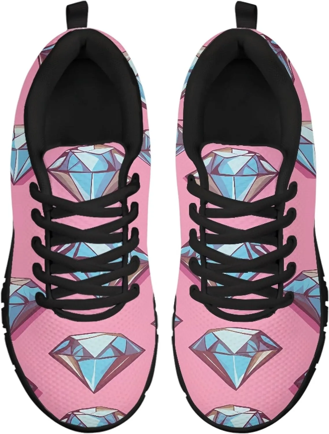 Women's Sports Trainer Running Shoe Teenager Causal Travel Shoes Outdoor Walking Low Heel Lace up Sneakers Breathable Flexible