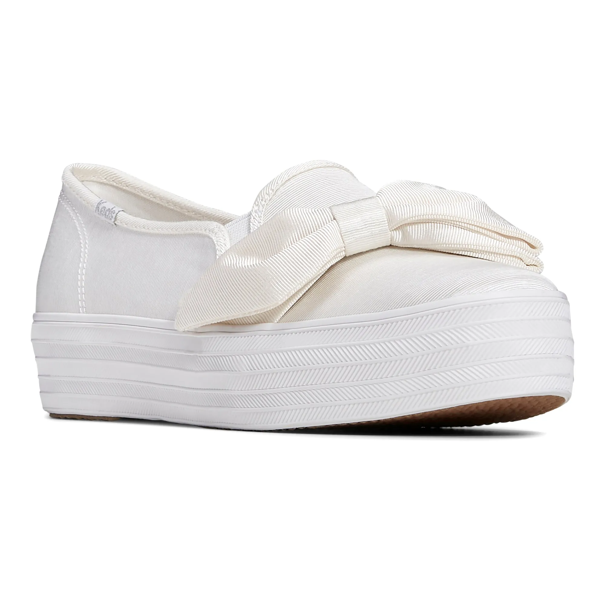 Women's Triple Decker Bow Cel White