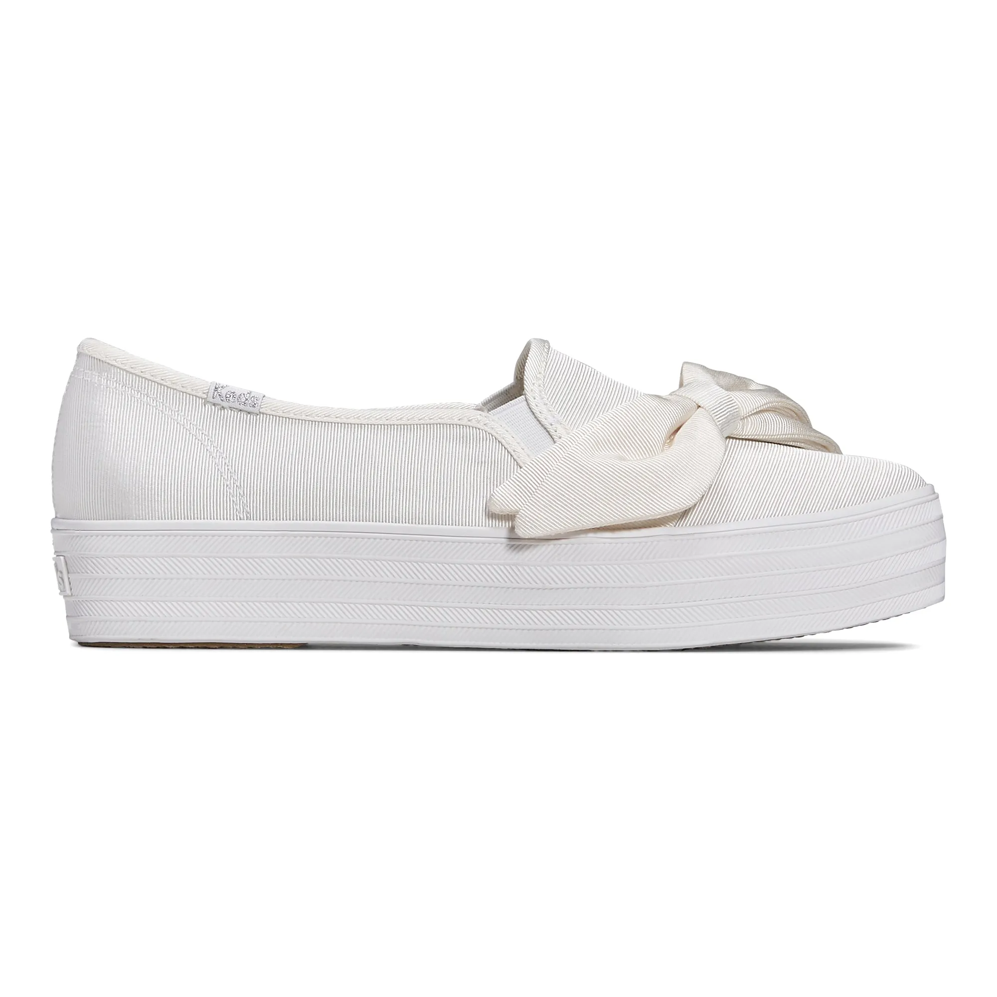 Women's Triple Decker Bow Cel White