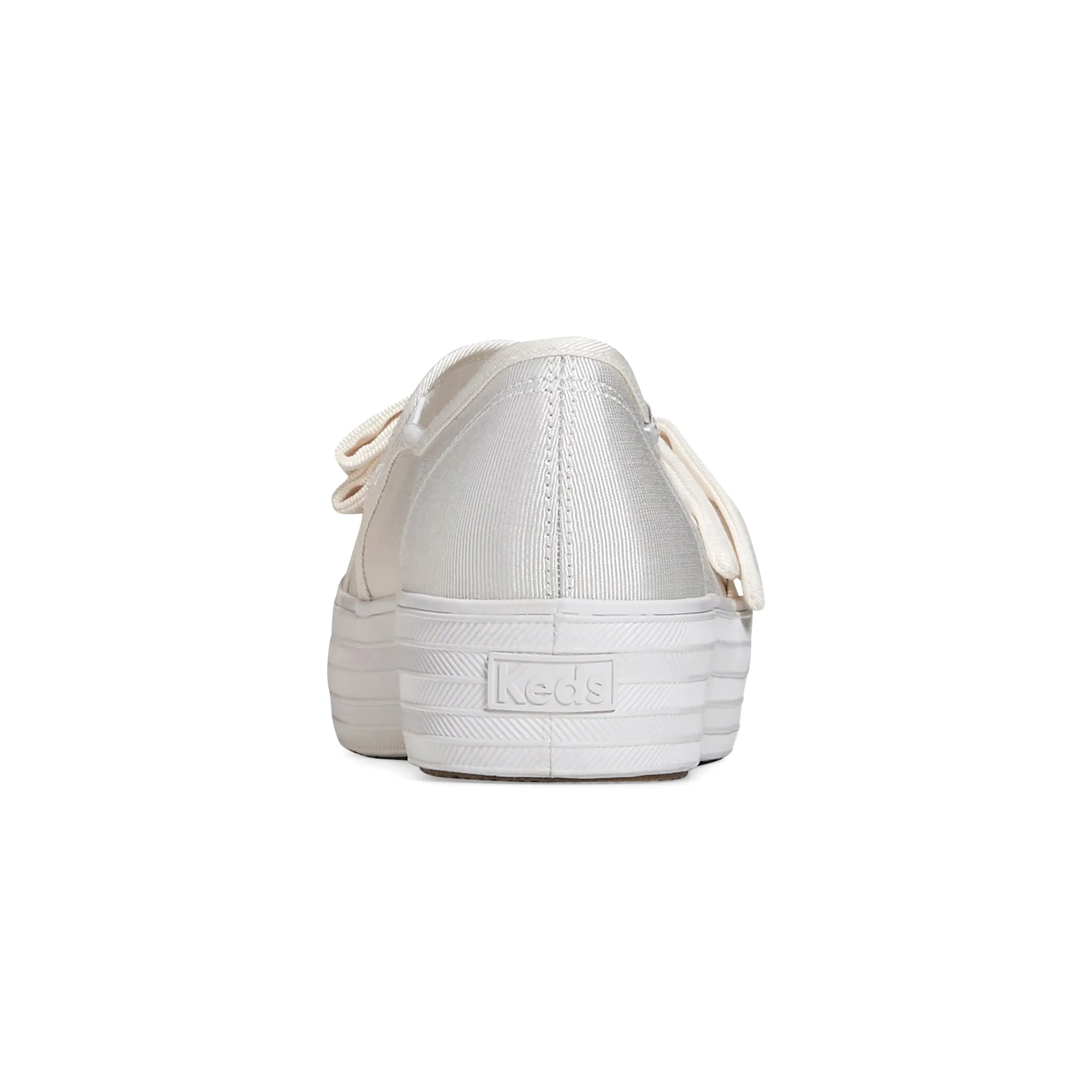 Women's Triple Decker Bow Cel White