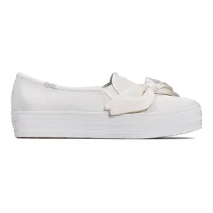 Women's Triple Decker Bow Cel White