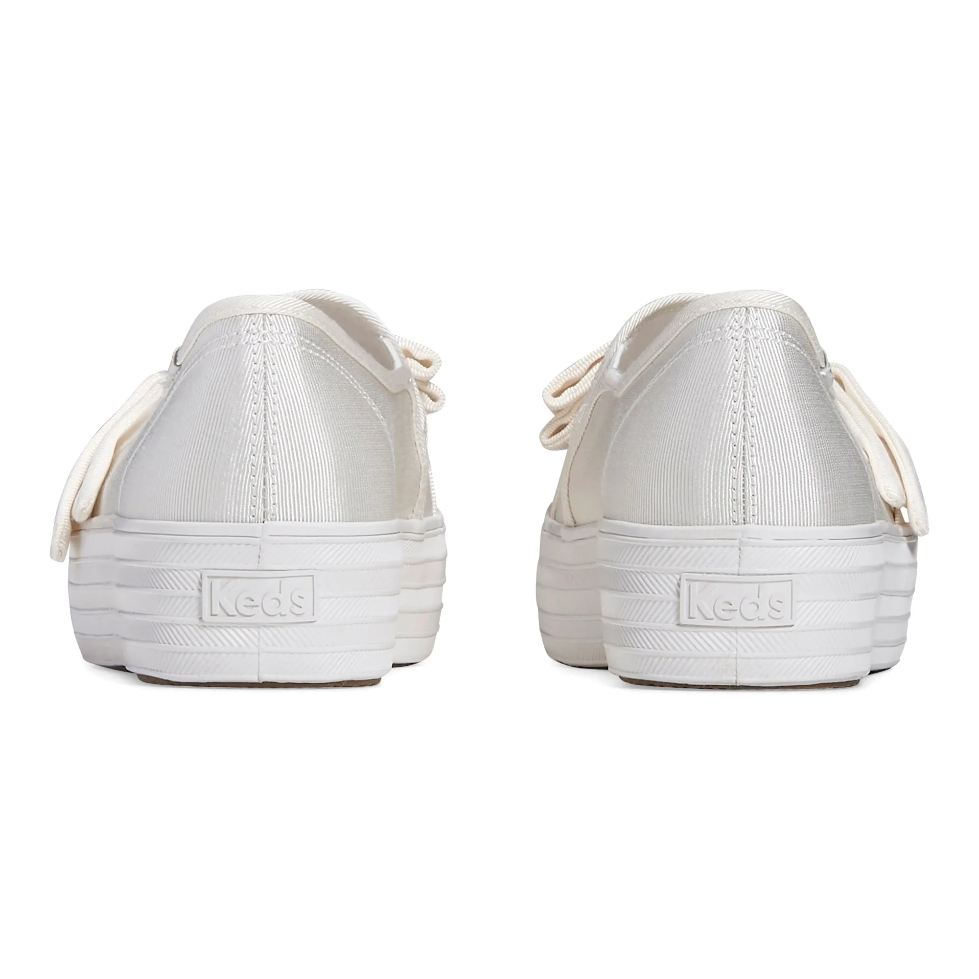Women's Triple Decker Bow Cel White