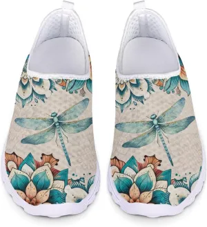 Women's Walking Shoes Men Mesh Sneaker Flat Slip On Breathable Trainers US 5-12
