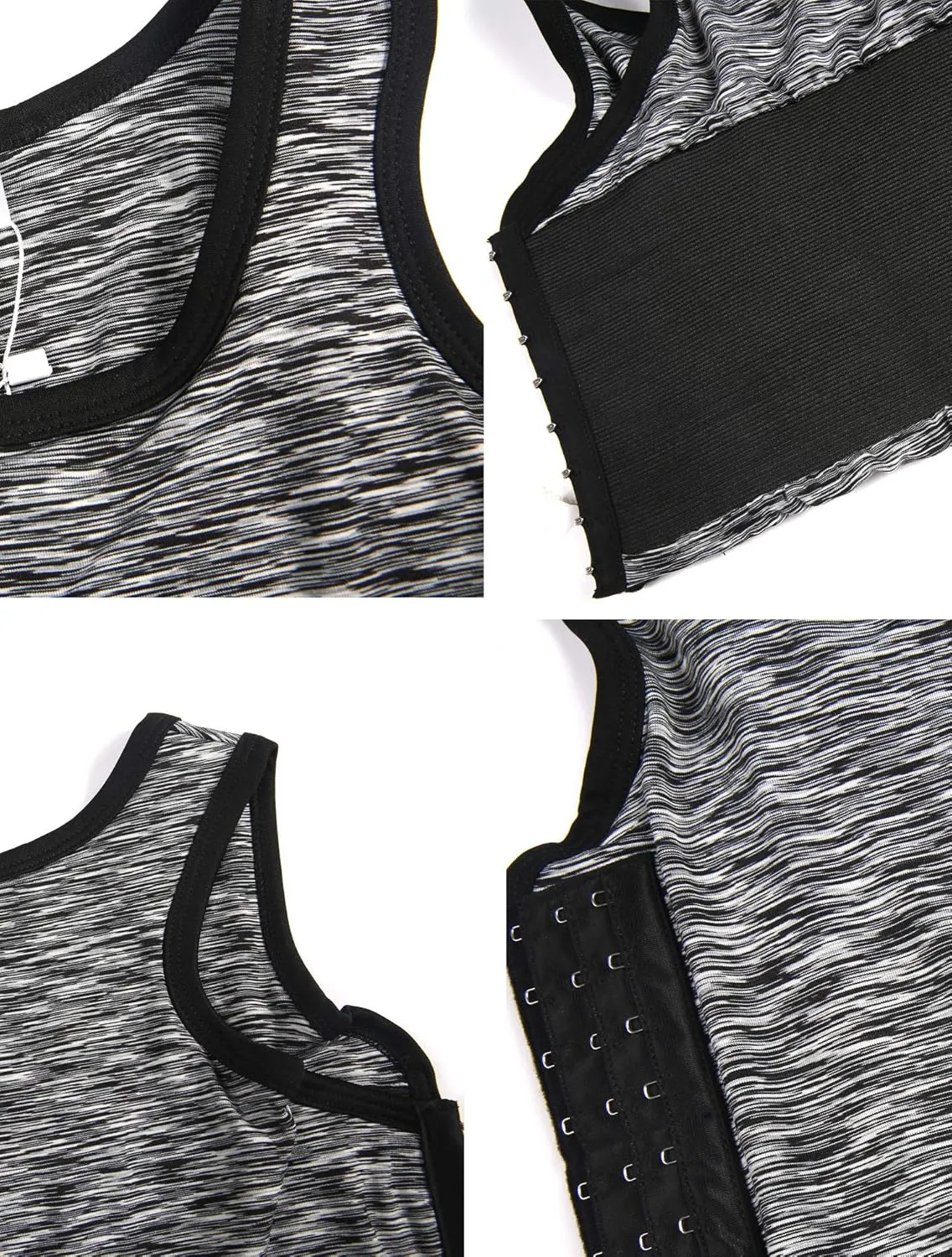 XUJI Transgender FTM Breathable Cotton Elastic Band Colors Chest Binder Tank Top (M-6XL)