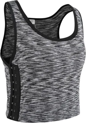 XUJI Transgender FTM Breathable Cotton Elastic Band Colors Chest Binder Tank Top (M-6XL)