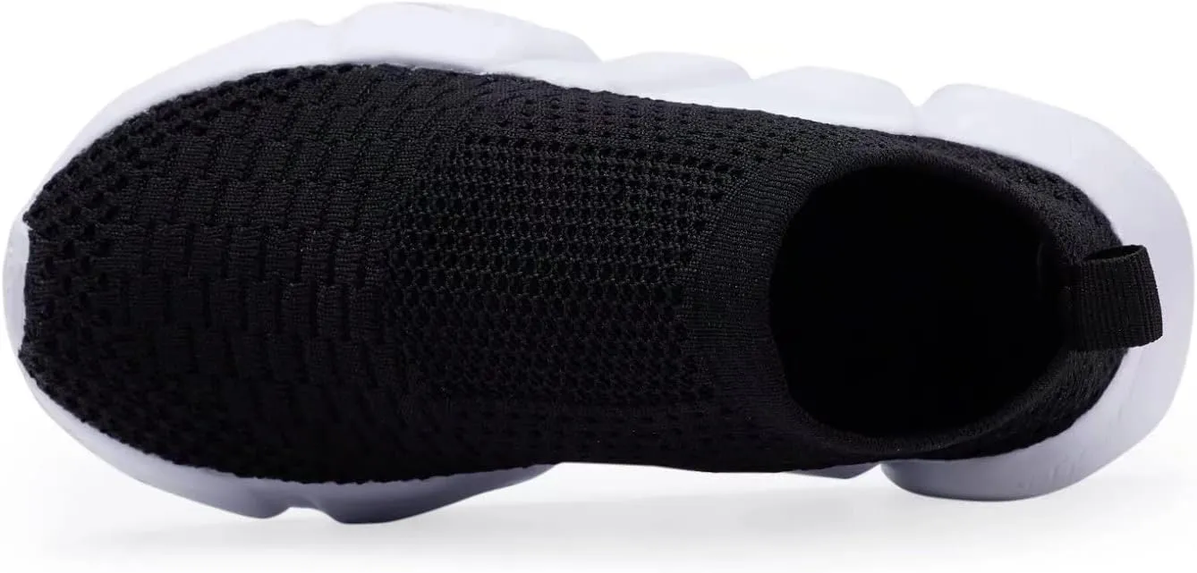 YAVY Kids Sneakers for Boys Tennis Shoes Girls Sock Sneakers for Kids Slip on Shoes Breathable high top Athletic Lightweight Walking Running Shoes