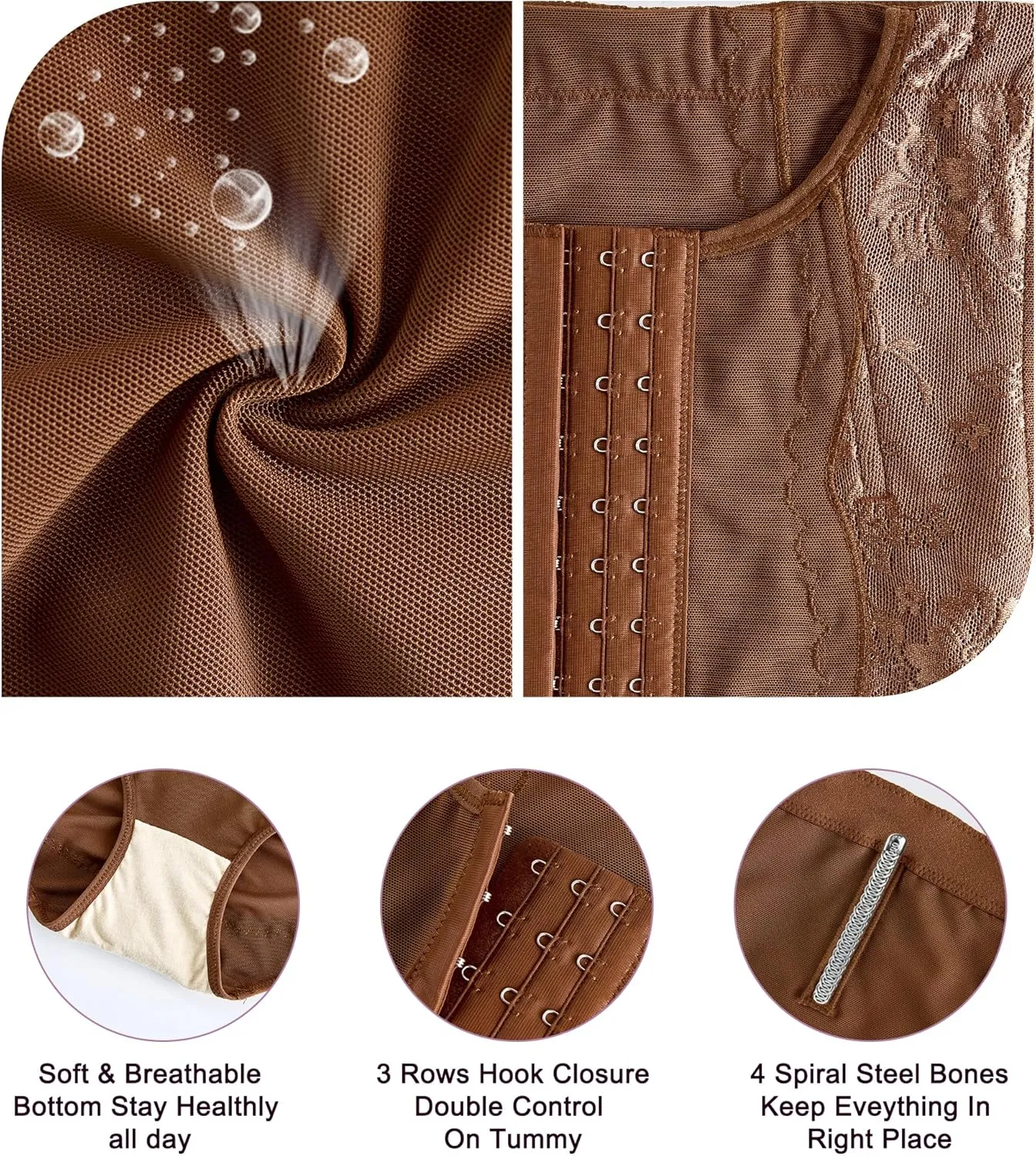 YERKOAD Tummy Control Panties for Women Shapewear Butt Lifter Short High Waist Trainer Corset Slimming Body Shaper Underwear