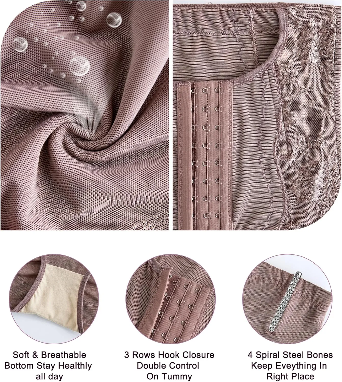 YERKOAD Tummy Control Panties for Women Shapewear Butt Lifter Short High Waist Trainer Corset Slimming Body Shaper Underwear