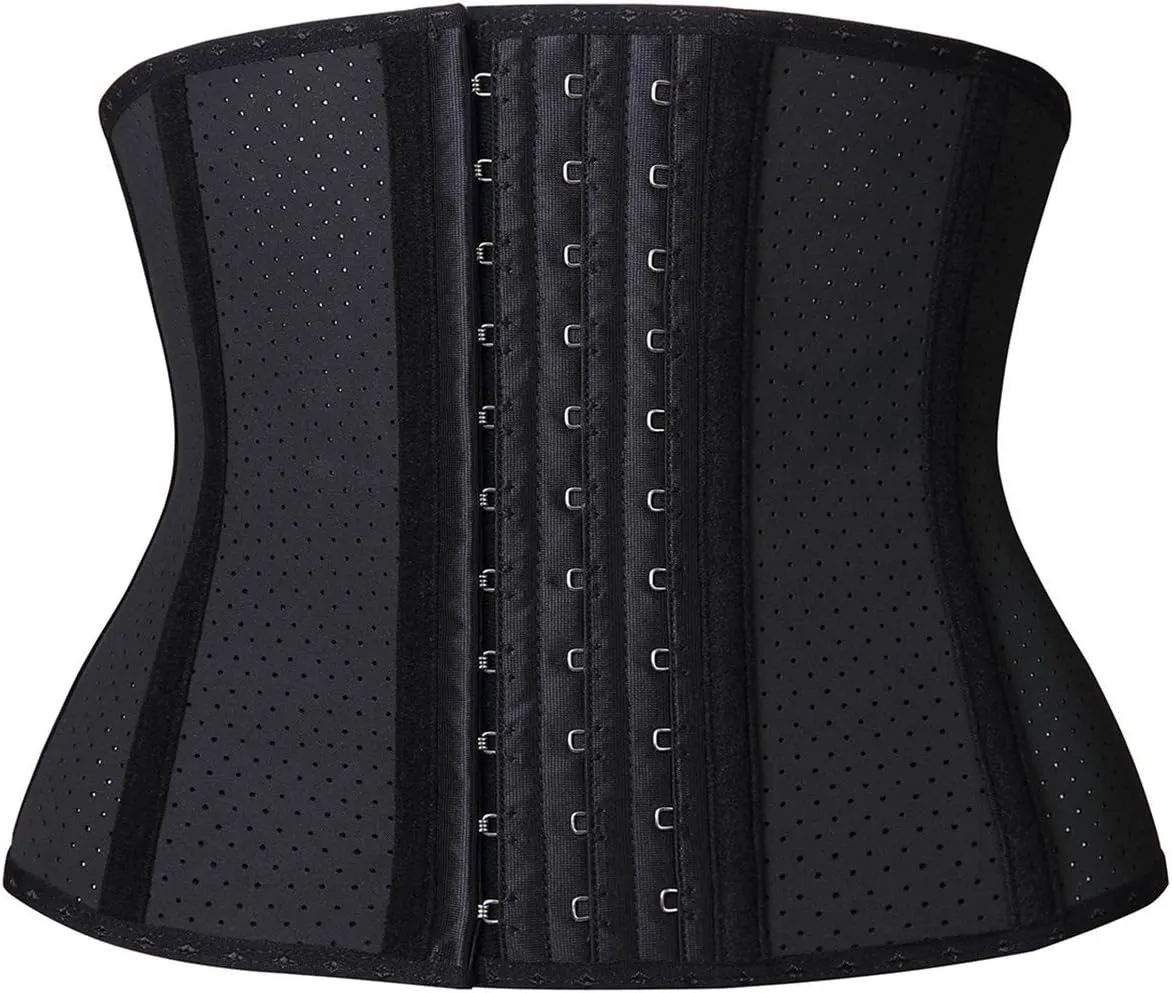 YIANNA Short Torso Waist Trainer Corset for Tummy Control Underbust Sports Workout Hourglass Body Shaper