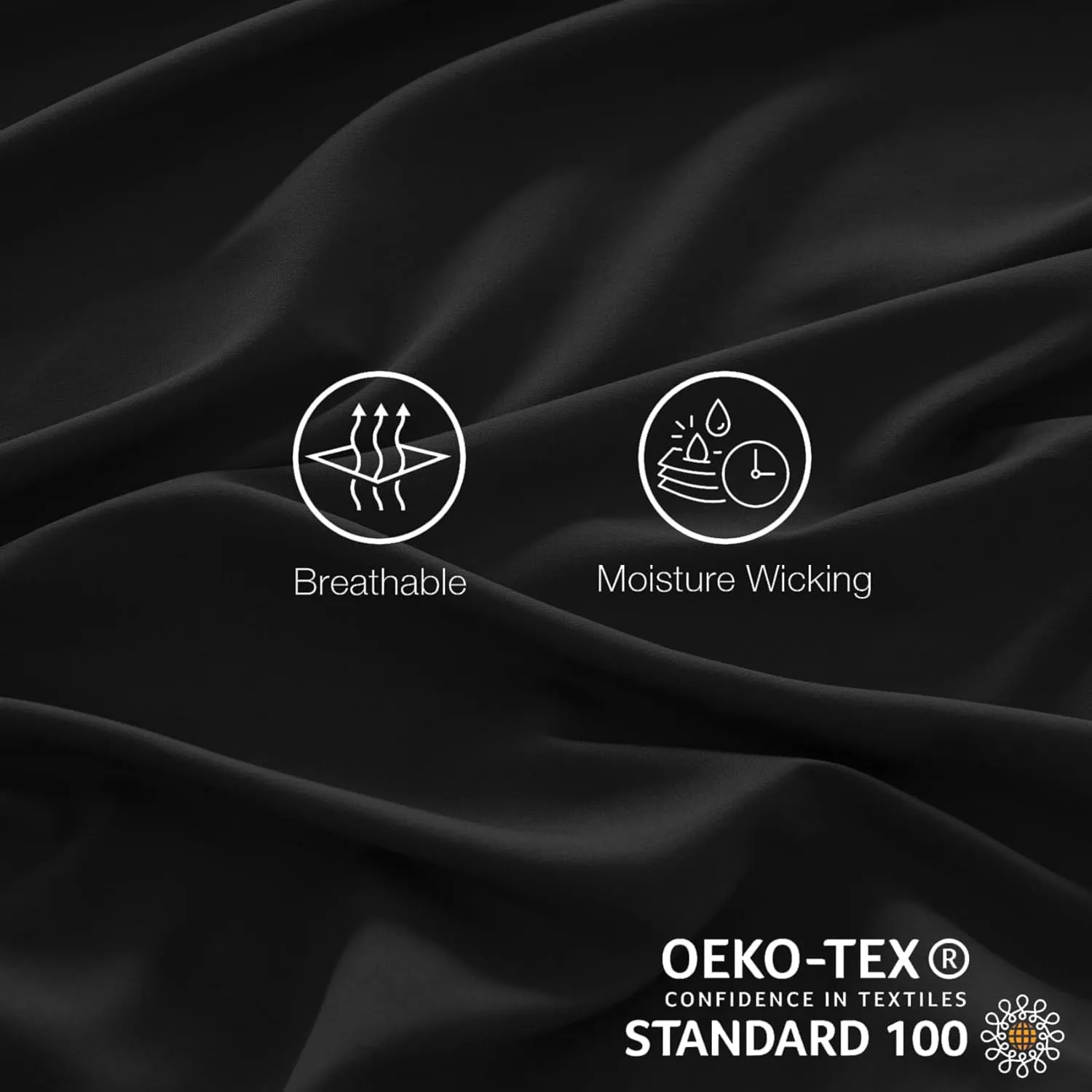 Yibeizi Black Sheet Set Twin Size, Kids Bedsheets Microfiber Deep Pocket Cute Bed Sheet & Pillowcase Sets 3 Pieces