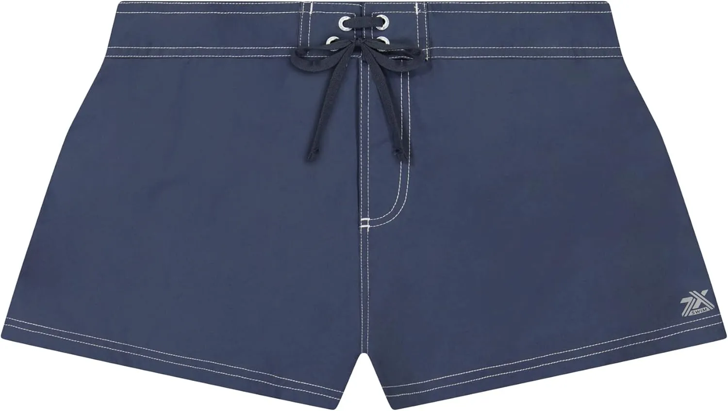 ZeroXposur Womens Swim Shorts with Liner – Black Swim Shorts for Women - Adjustable Stretch Waistband and Back Pocket